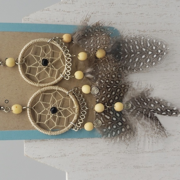 1182- Dream Catcher Women's Handmade Earrings NWT - Picture 2 of 3